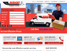 Tablet Screenshot of budgetcouriers.com.au